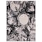 World Rug Gallery Contemporary Abstract Circles Non Shedding Soft Area Rug 5' x 7' Black 389BLACK5x7 - alternate 5